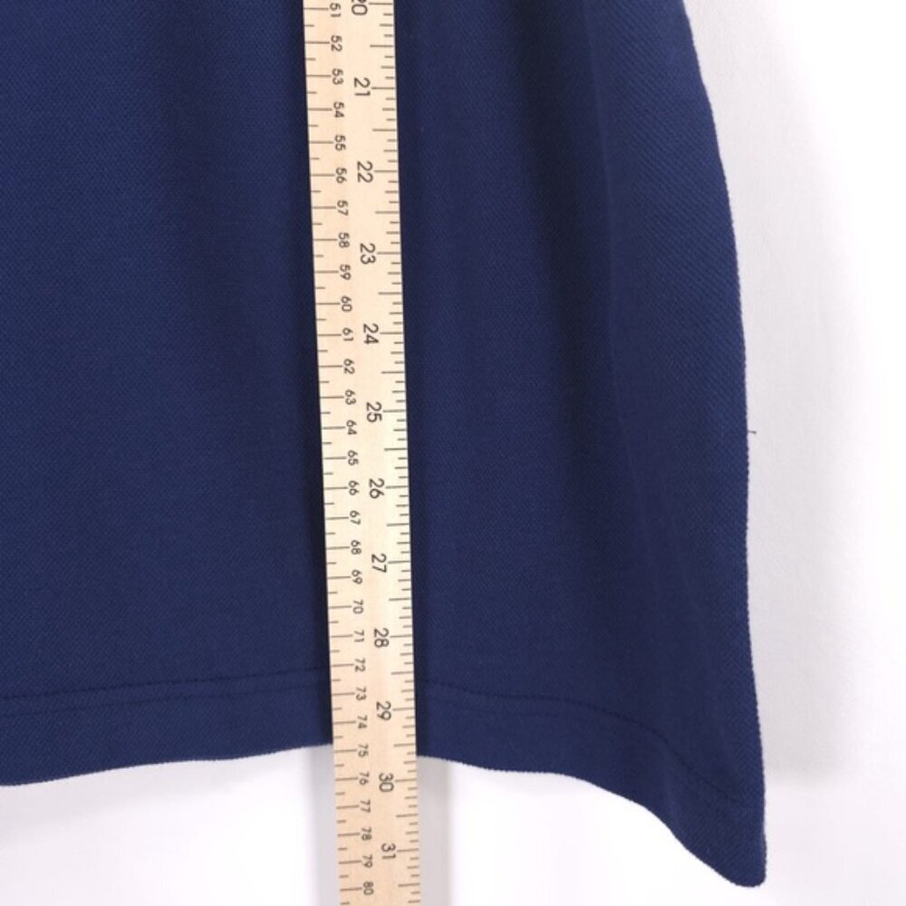 NWT IZOD MEDIEVAL BLUE SS SLD TIPD PIQ POLO Shirt INDIA MADE Cotton Size LARGE - Picture 7 of 10